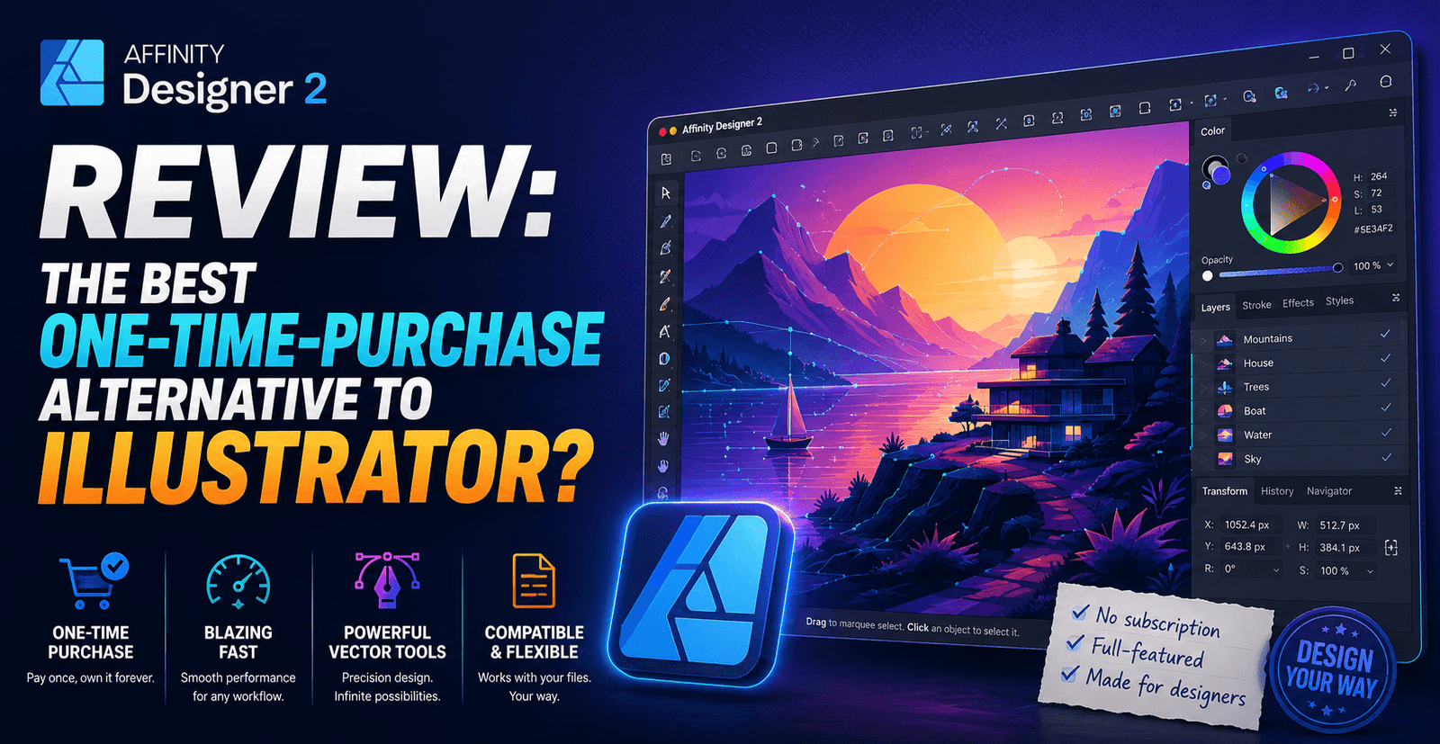 Affinity Designer 2 Review: The Best One-Time-Purchase Alternative to Illustrator?