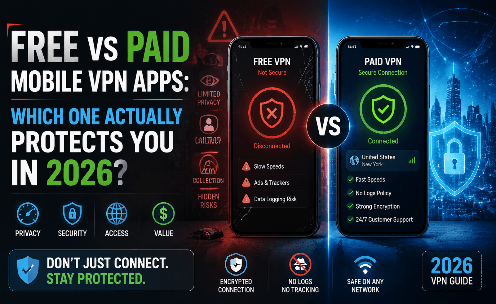 Free vs Paid Mobile VPN Apps: Which One Actually Protects You in 2026?